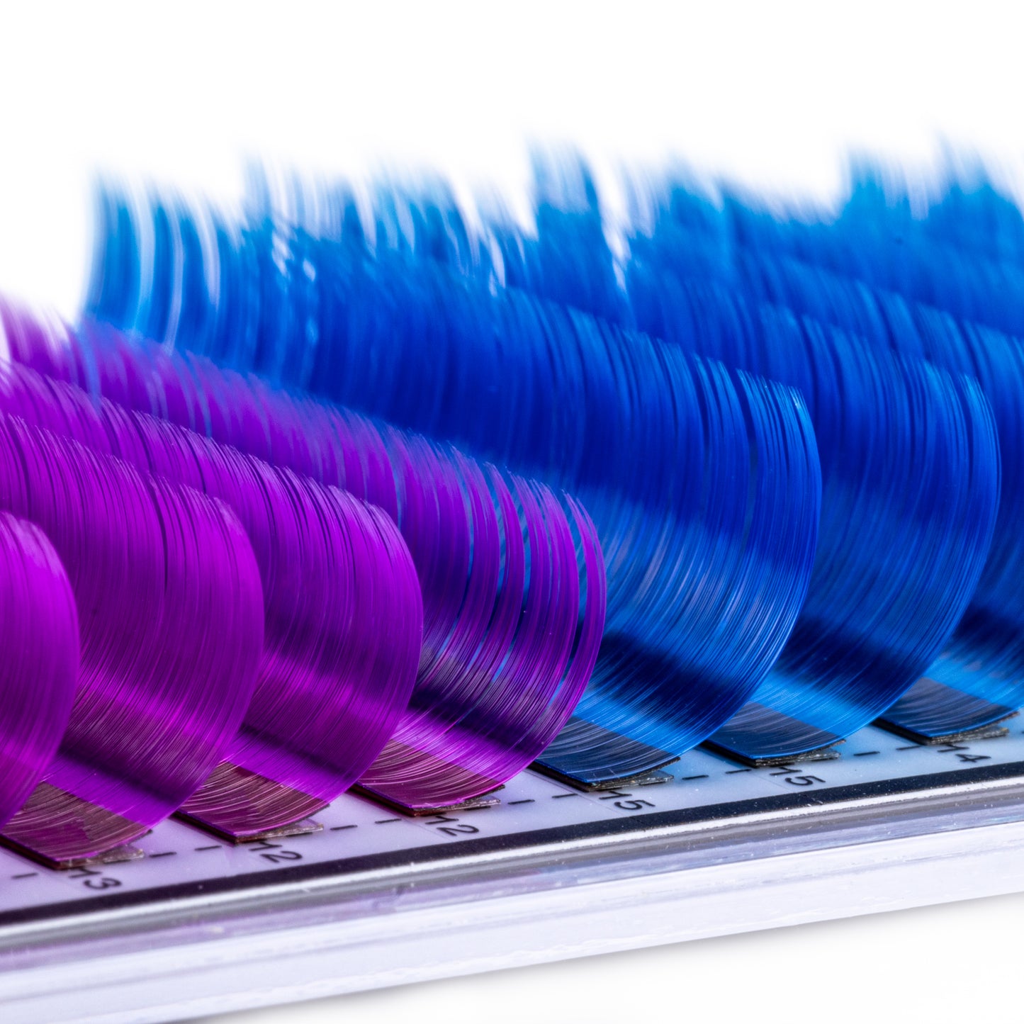 Blue and Purple Colored Lashes - Volume 0.07 Diameter Mixed - Aki Lashes