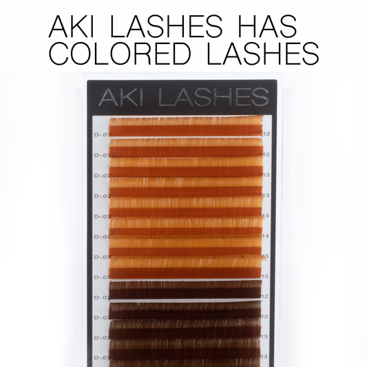 Aki Lashes Has Colored Lashes