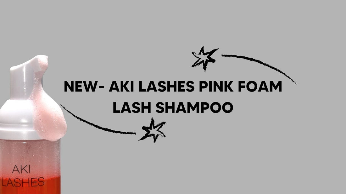 New-Aki Lashes Pink Foam Lash Shampoo