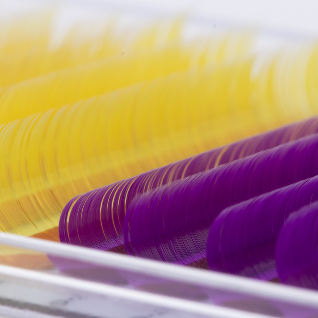 Game On with Our New Purple & Yellow Lash Trays