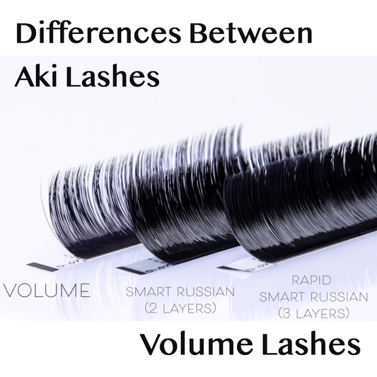 Differences between Aki Lashes Volume Lashes