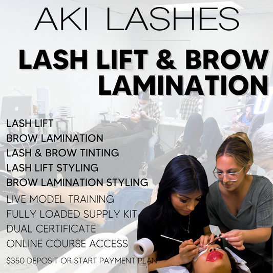 Lash Lift & Brow Lamination - Aki Lashes