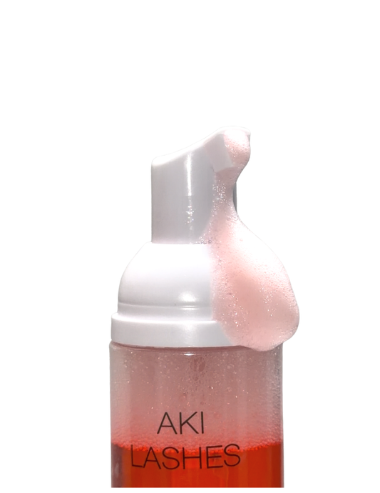 Pink Foam Lash Shampoo - Aki Lashes