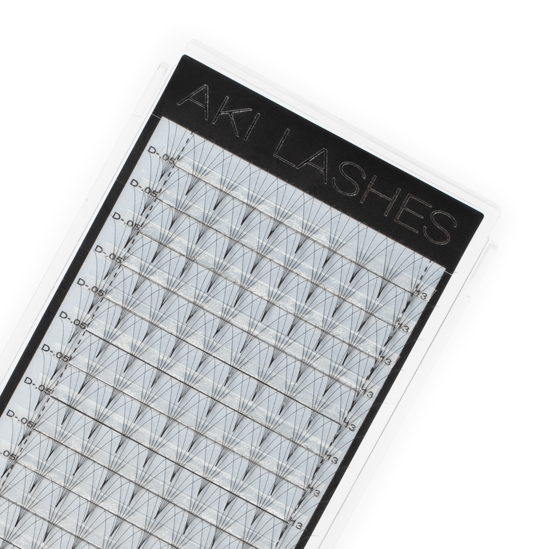 5D Premade Fans Single Length - Aki Lashes