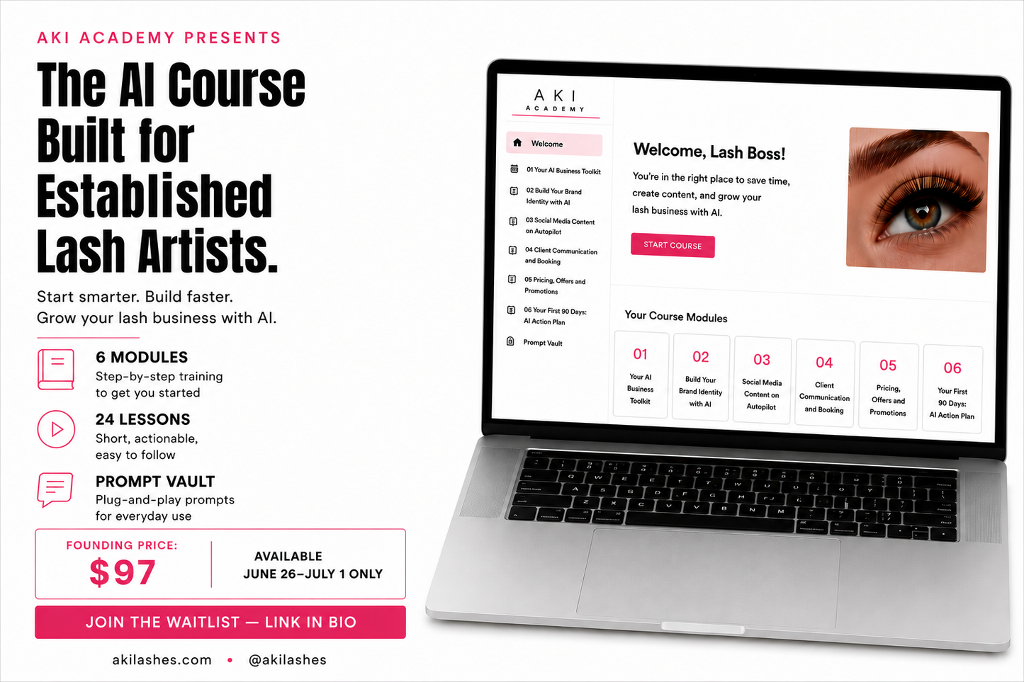 AI for Lash Artists (Beginner Edition) - Aki Lashes