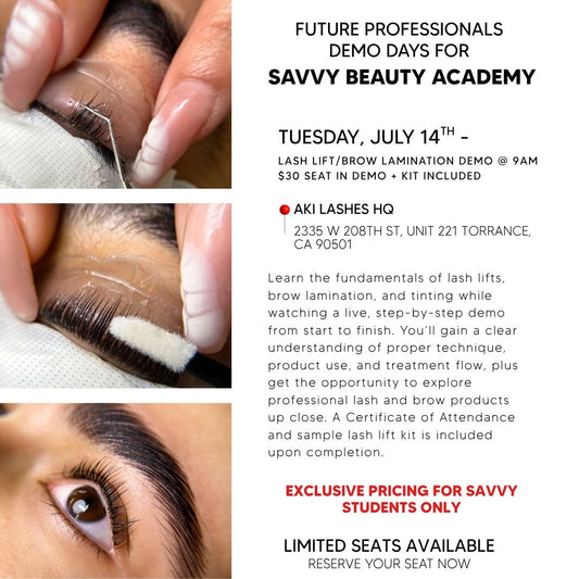 Lash Lift/Brow Lamination Exclusive - Savvy Beauty Academy