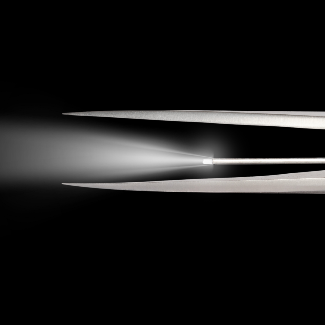 LED Curved Isolation Tweezer