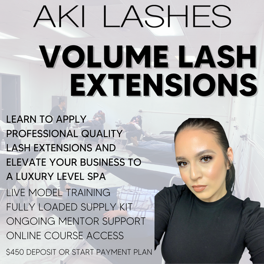 Volume Lash Extension Class - Aki Lashes