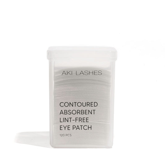 Contoured Absorbent Lint-Free Eye Patch - Aki Lashes