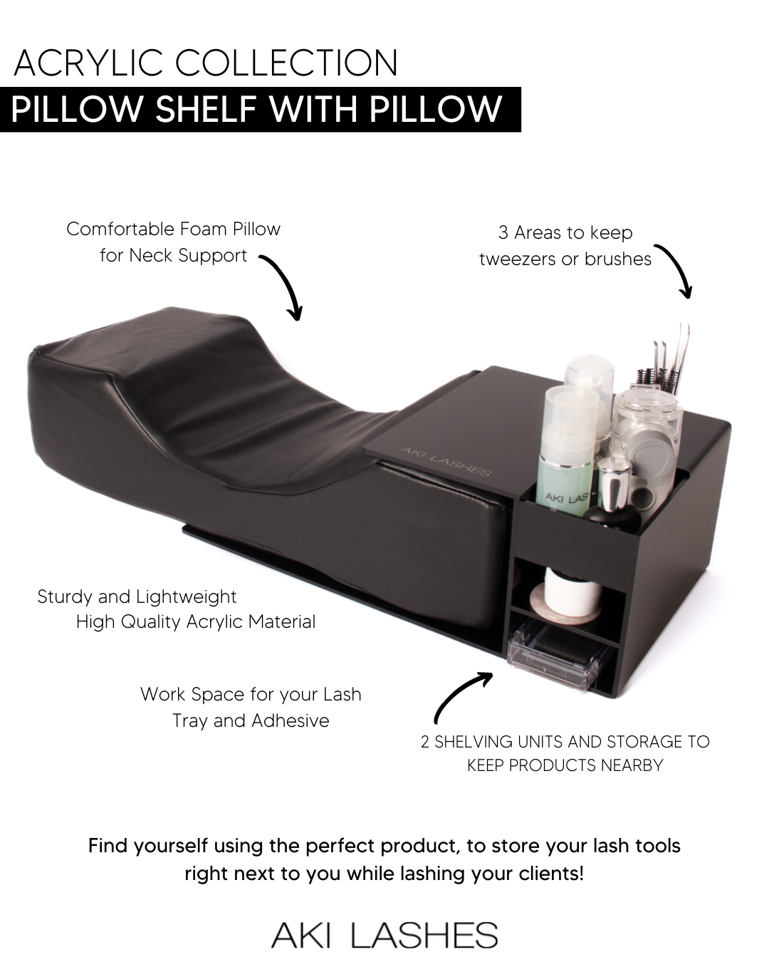 Pillow Shelf with Pillow - Aki Lashes