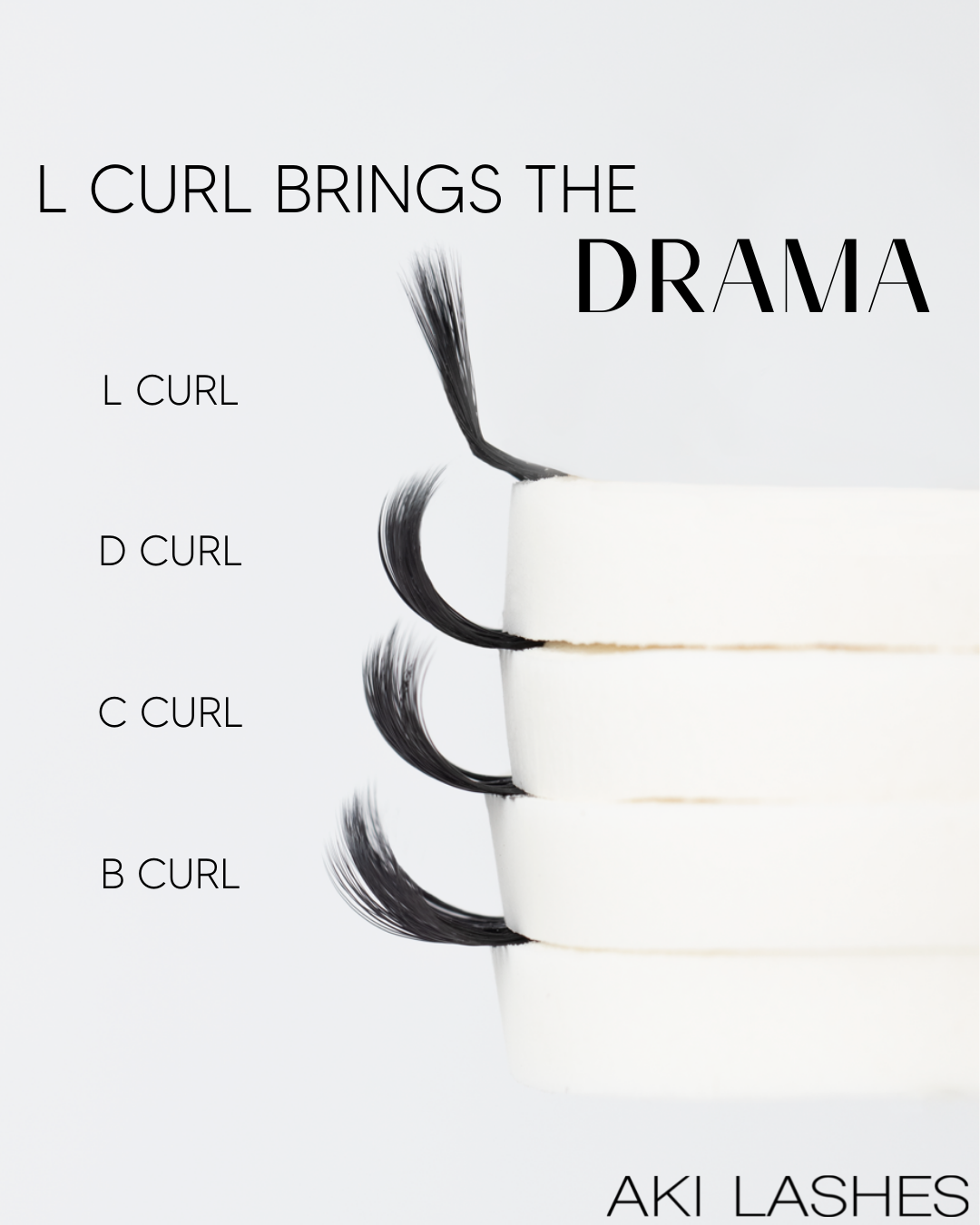 L Curl - Volume Mixed Length Lashes