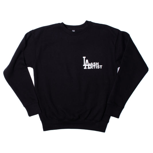 Black Crewneck "LA Lash Artist"