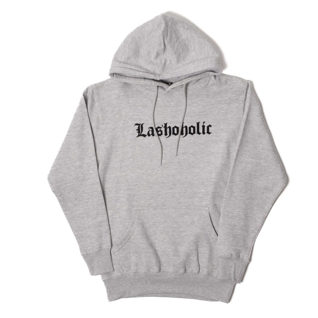 Grey Hoodie "Lashoholic"