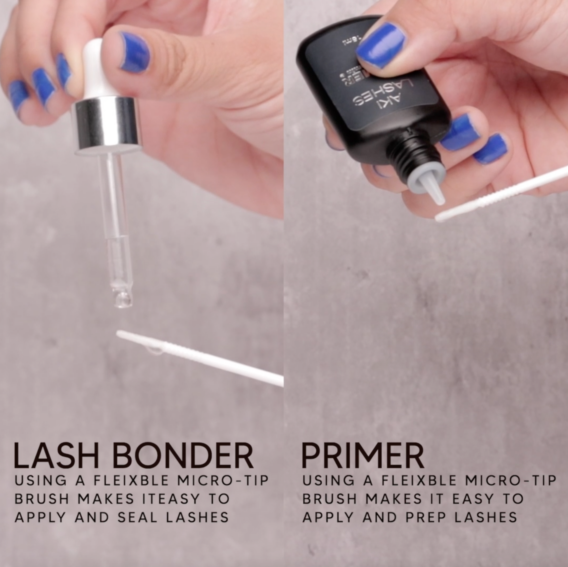 Flexible Microtip Brushes - Aki Lashes