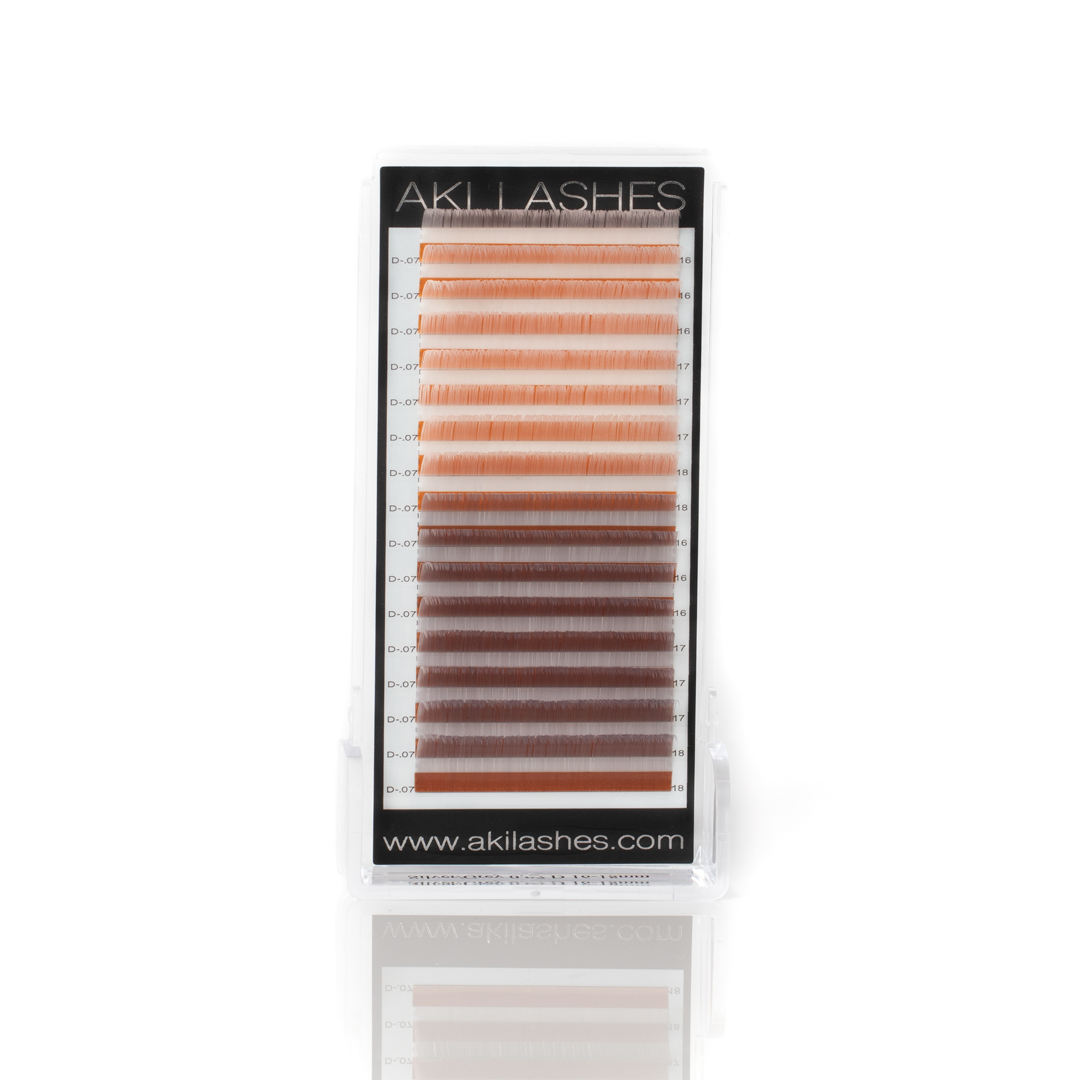 Grey and Silver Colored Lashes - Volume 0.07 Diameter Mixed