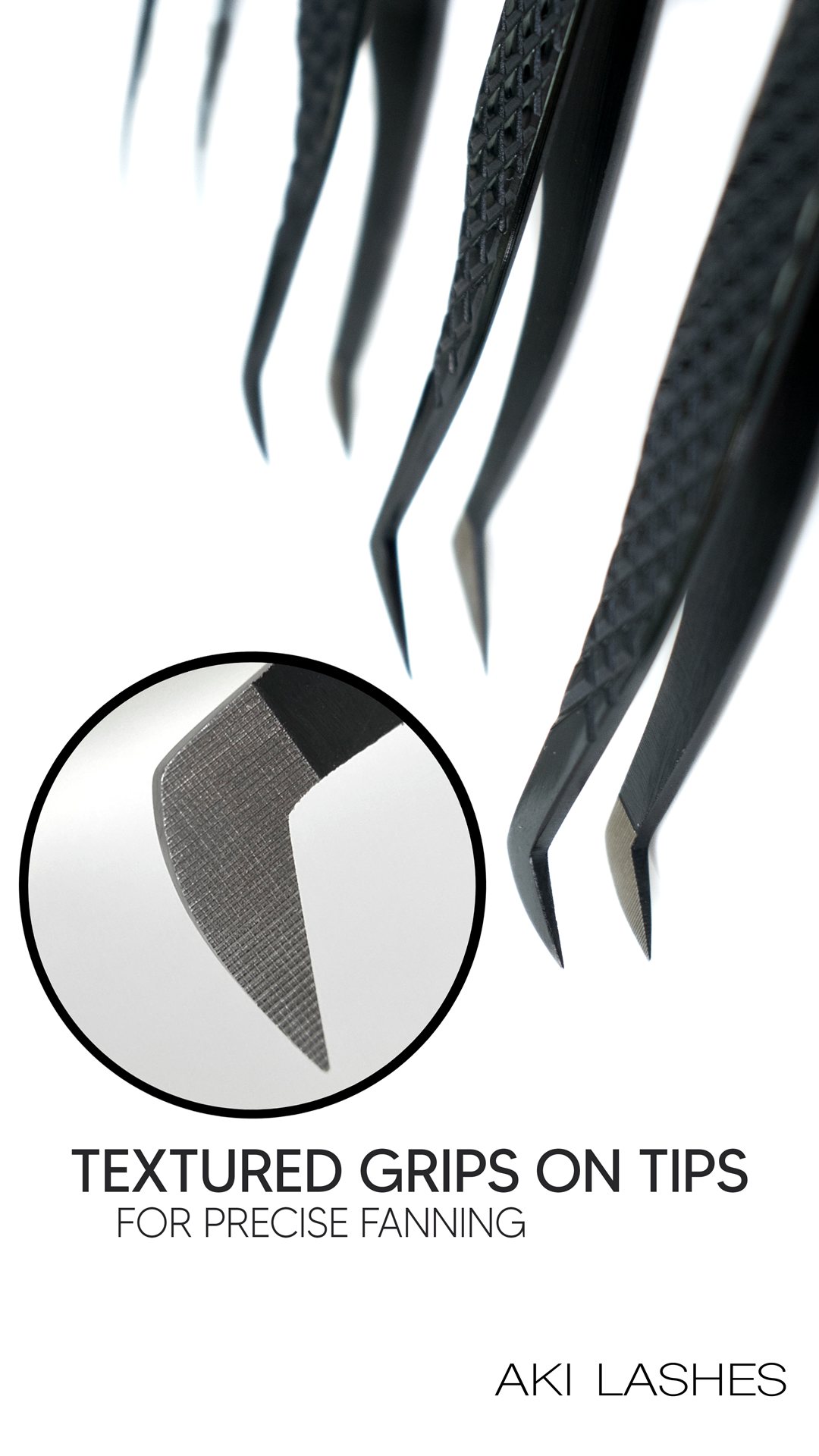 Pro Grip Tweezer Set - Set of 3 Fiber Tip Tweezers w/ Magnetic Case