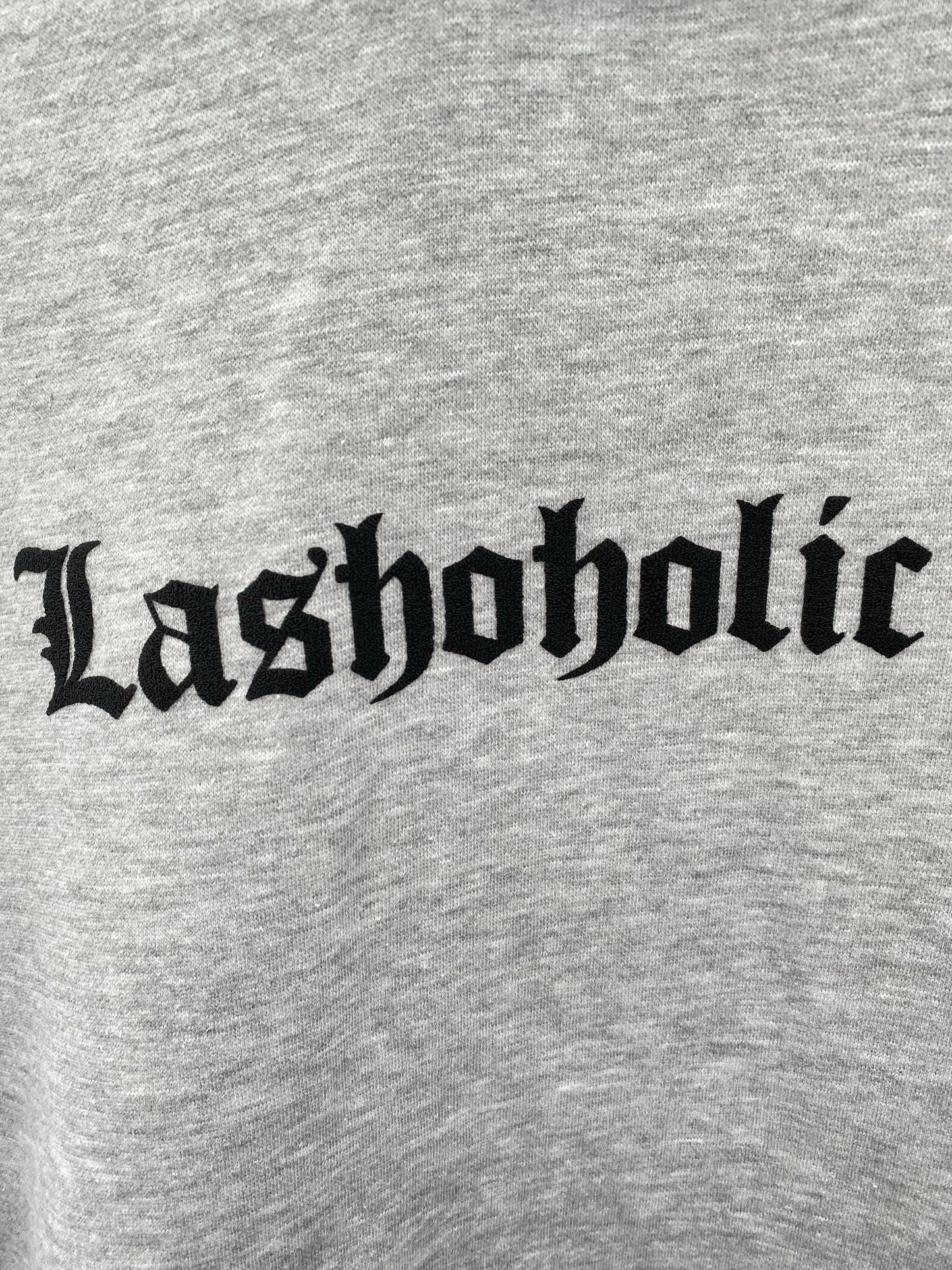 Grey Hoodie "Lashoholic"